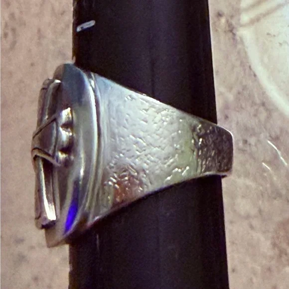 Silpada R2938 .925 Sterling Silver Affirmation Cross Ring RARE Size 8 - Picture 3 of 6